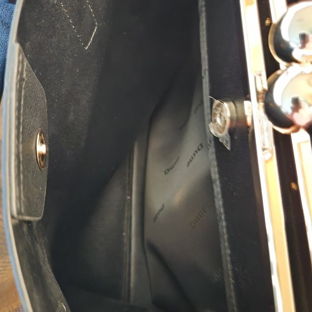 Dune London Black Faux Pebbled Leather Handbag - Picture 8 of 8